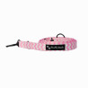 Smycz przepinana dla psa "Pink chevron" | FluffyWalk