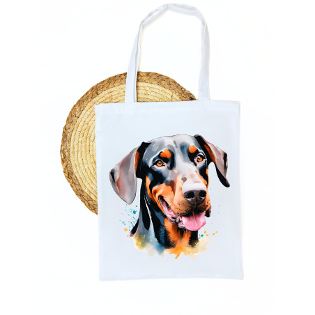 Torba na zakupy, A4 z Dobermanem