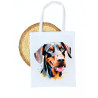 Torba na zakupy, A4 z Dobermanem