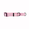 Obroża półzaciskowa dla psa "Pink chevron" | FluffyWalk